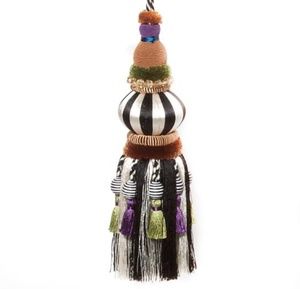 Mackenzie-Childs Bibelot Tassel - Black & White